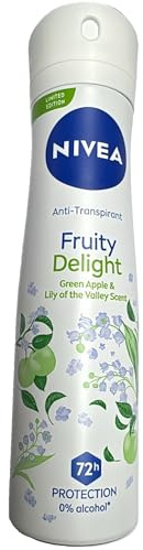 6-pack – Nivea Deodorantspray, antiperspirant, aktivt skydd 72 h – Fruity Delight – 150 ml