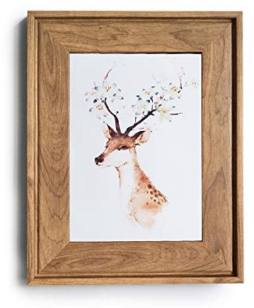 HUIXIANG Bilderrahmen 15x20cm Vintage Fotorahmen Retro Rustikal Portraitrahmen für Foto 20x15 Kann Aufgehängt Oder Tischplatte Geschenk für Hochzeit Jahrestag Freunde (Holzfarbe)