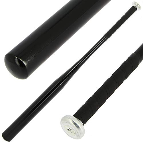 DNA 32 Black Aluminium Alloy Lightweight Metal Baseball Rounders Softball Bat Full Size for Teens and Adults
