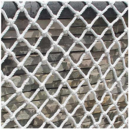 Rete di Protettiva Rete Sicurezza Balcone Corda Rete Di Sicurezza for Bambini Rimovibile, Balcone Esterno Decorazione Rete Protezione Rete for Asilo Scale Corda Anticaduta Canapa Rete Recinzione Rete