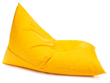 Ecopuf Lazy Pouf en Tissu Polyester Anti-déchirures, imperméable, pour intérieur et extérieur, 150 x 100 cm, rembourré avec polystyrène
