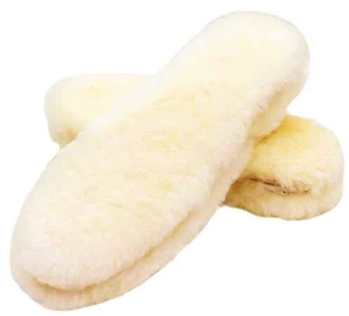 Daminnersulor, fårskinnssulor, tjocka varma innersulor i ull, fluffig fleece, ersättning för skor, stövlar, tofflor