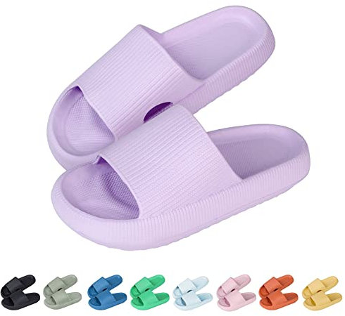 MoneRffi Badelatschen Damen Herren Wolkenschuhe- cloud slides Badeschuhe wolken damen airfoot hausschuhe Cloudyzz Bequeme rutschfeste Dusch Badeschlappen