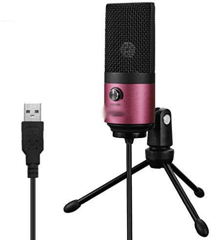 USB MIC Desktop-kondensatormikrofon för You Tube-videor Livesändning Online mötesdräkt för bärbar dator