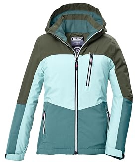 killtec Mädchen Funktionsjacke/Outdoorjacke mit Kapuze und Schneefang KOW 354 GRLS JCKT, mint, 140, 42214-000