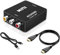 RCA to HDMI Adapter, AV to HDMI Converter,1080P to HDMI CVBS AV Composite Adapter for PS2 Wii Xbox SNES N64/TV/PC/ PS3/ STB/Xbox VHS/VCR/Blue-Ray DVD Players (RCA converter with HDMI cable)