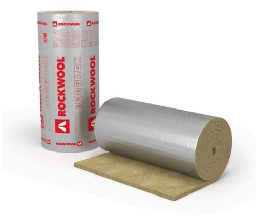 Rockwool KLIMAMAT - Tappetino isolante in lana di roccia, 20 – 80 mm (marrone, 20 mm – 10 m x 1 m)