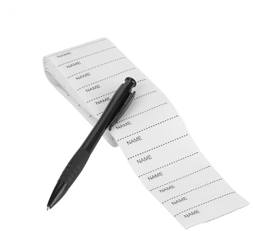 200Pcs Iron on Name Labels for Clothes Washable Name Tags Name Woven Clothing Name Tapes Labels with Pen for Clothes Nursing Care Rest Home