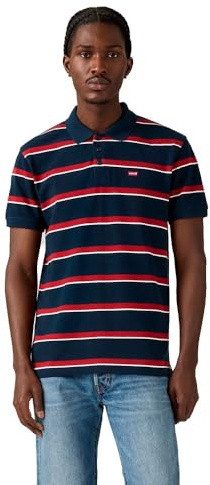 Levi's Hm Polo Alden Stripe Navy Blazer S, Alden Stripe Navy Bl, XL