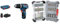 Bosch Professional 12V System Cordless Combi GSB 12V-35 (incl.2X GBA 3.0Ah Battery, GAL 12V-40 Charger) + 43x Extra Hard Screwdriver Bit Set (197 x 110.5 mm, Accessories)