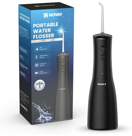 Cordless Water Flosser for Teeth Oral Irrigator Dental Floss Plaque Remover | Electric Dental Water Flosser & Irrigator – 4 Modes Rechargeable Teeth Cleaner For Deep Plaque Removal & Better Gum Health