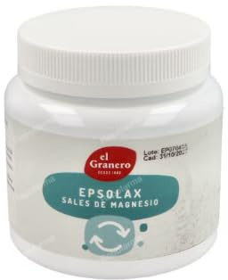 Pack de 2 - Sales de Epsom Puras/Sulfato de Magnesio (Bote de 350 g) – Ideal para Baños Relajantes Musculares y Cuidado de la Piel – Lote de 700 g (2x350 g)
