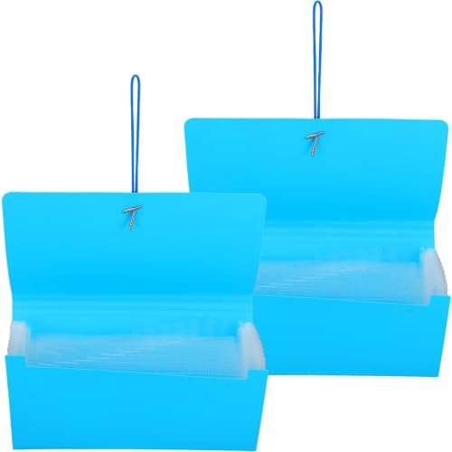 POPETPOP 2 Pièces Organisateur de Documents Portable en Plastique PP 13 Compartiments Extensibles, Grand Rangement pour Dossiers et Certificats, pour Bureau et Voyage