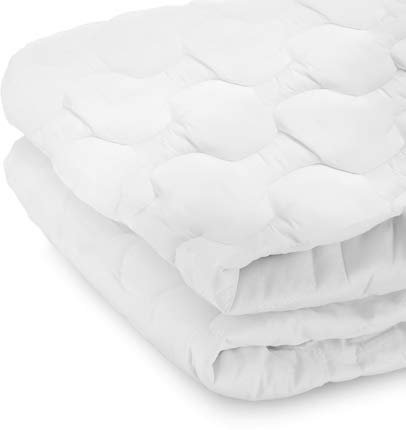 HAPPERS Topper Fibra Hipoalergénica Blanco con Tacto Pluma 90x190x2 cm