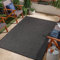 Jimri In- & Outdoor Teppich - Wetterfester Teppich für Balkon, Terrasse, Garten, Wohnzimmer, Küche - Strapazierfähiger Bodenteppich, Widersteht UV-Strahlen & Wasser - Größe 140 x 200 cm, Anthrazit