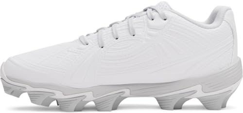 Under Armour Glyde Sola Rm Baskets Softball à crampons pour femme, (100) Blanc/blanc sommet/pierre, 44.5 EU