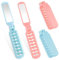Foldable Hair Brush with Mirror, 2 Pcs Portable Travel Hair Brush Mini Compact Hair Brush Small Pocket Comb Hair Styling Tools for Women Girls Trip, Gym, Purse, Swimming (Pink, Blue)