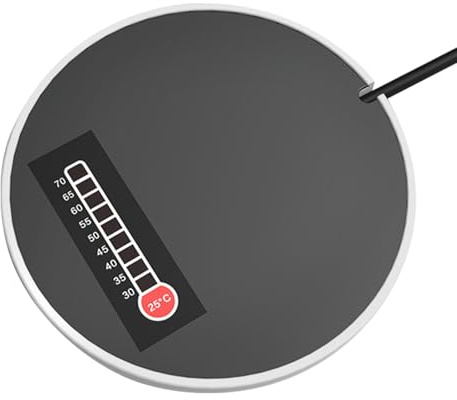 Muggvärmare – USB konstant temperaturunderlägg, smart kaffekoppsvärmare | Mjölk tevärmare, koppvärmare värmeplatta för kaffe, dryck, te, skrivbordsvärmare, hemmabruk, automatisk avstängning, kompakt