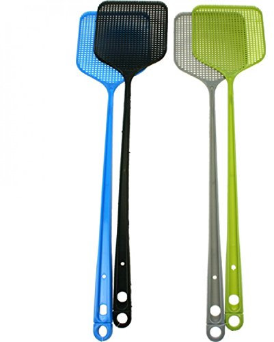 HAC24 2er Set XL Fliegenklatsche 50 cm Insektenvernichter Insektenschutz Fliegentöter