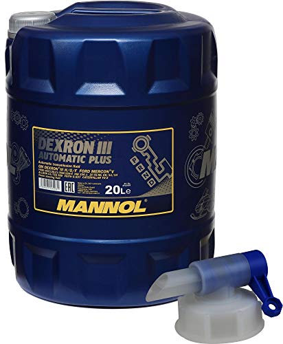 MANNOL Dexron III Automatic Plus Gear Oil 20 l d'huile de transmission automatique + robinet d'écoulement