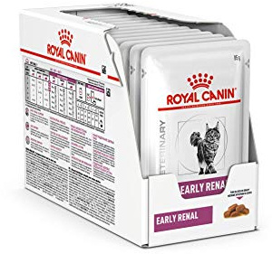 Royal Canin Veterinary Early Renal | 12 x 85 g | Aliment complet diététique pour chats | Pour un soutien précoce de la fonction rénale | Avec une teneur modérée en phosphore