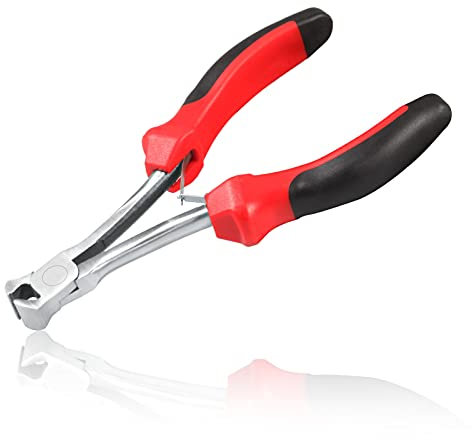 LEONTOOL 14 cm Endschneidezange: Mini-Schmuckschneidezange, Drahtschneider, Nagelabzieher, Heftklammern-Nagelentferner, ideal für Handwerk, Elektronik, Kabelbinder, Kunststoff