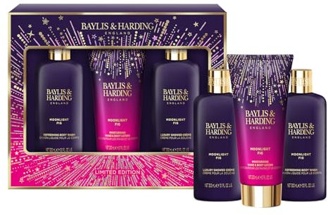Baylis & Harding Moonlight Fig Luxury Bathing Essentials Gift Set - Vegan Friendly (Pack of 1)