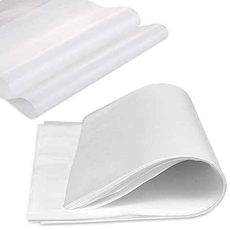 Wachspapier für Lebensmittel 100 Blatt, 33 x 23cm Käsepapier Wasserdicht und Öl Brotpapier Nicht Klebrig Deli Papierblätter Einweg Wrap Papier für Sandwich, Pommes Frites, Burger, Kuchen