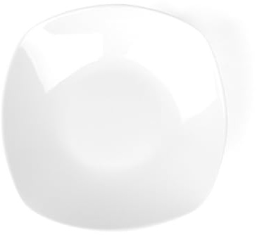 Holst Porzellan FD 221 Lot de 6 assiettes creuses en porcelaine 21 x 21 cm Fine Dining Blanc 23 x 23 x 5,5 cm