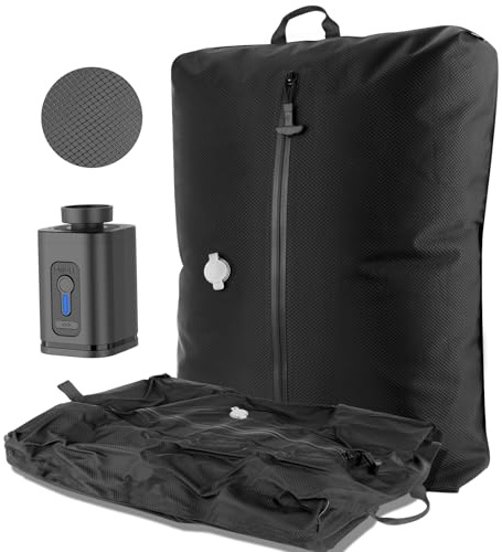Dobaly Professional Vacuum Bags for Travel with Pump, IP67 Reusable Vacuum Compression Bags for Suitcases and Backpack - Space Saver Vacuum Bags - Lightweight&Durable -33L(2PC+Wireless Pump)