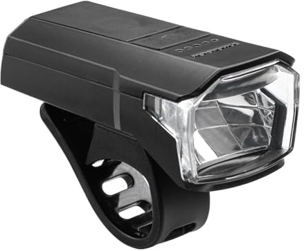 TRELOCK Fahrradlicht LS 480 LIGHTHAMMER 80 LUX – USB Ladefunktion – 100 m Sichtweite – 20 Stunden Leuchtdauer – LED Batterieindikator – StVZO zugelassen