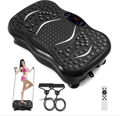 FITSUPPORT Plataforma Vibratoria, Plataforma De Placa de Vibración Mejorada 2025 para Drenaje Linfático, 120 Velocidades Ajustables con Capacidad De 450 Libras, Adecuada para Hombres y