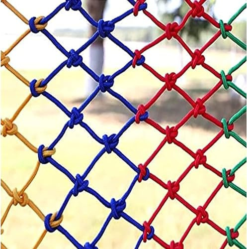 Rete da Arrampicata, Rete Colorata for Esterni, Rete da Arrampicata Regolabile, di Corda da carico Reti Sportive for Allenamento all'aperto(3 * 4m)