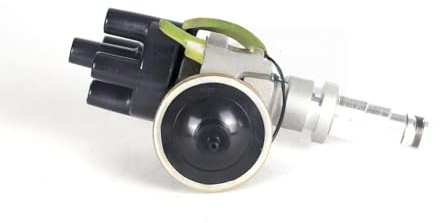 Distribuidor Distribuidor de encendido de punto completo compatible con Renault R4, R8, R10, R12 y R15. Distribuidor de encendido 701348260. Tapa negra. Distribuidor de encendido