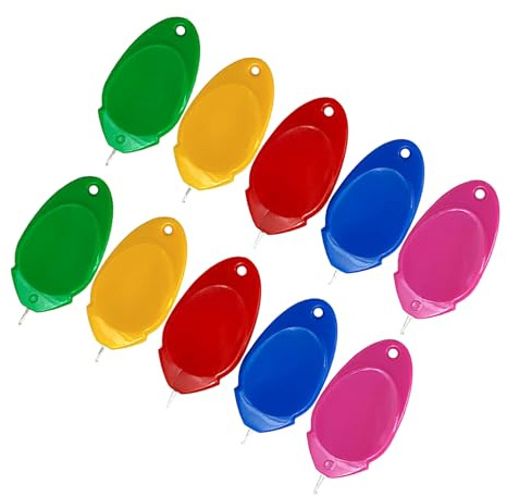IWOWHERO Set da 10 Infila-Ago in Plastica Dispositivo per Infilare Aghi Cruna Piccola Accessori per Macchina da Cucire Infila Fili per Cucito Ricamo e Punto Croce Strumento Portatile