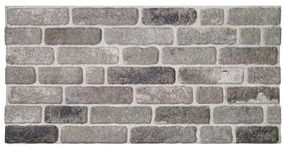 IZODEKOR Wandverkleidung Steinoptik Styropor 3D Wandpaneele - Verblender Steinoptik für Küche, Badezimmer, Balkon, Schlafzimmer, Wohnzimmer, Küchenrückwand und Teras | Path of Gray