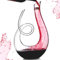 Carafe a Decanter Vin,Décanteur Vin Design avec Accessoires pour Décantation Rapide Vin Rouge et Blanc (Forme symbolique, 1300ml)