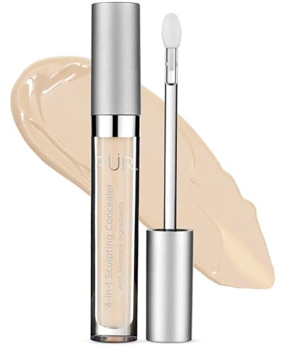 PUR Beauty 4-in-1 Sculpting Concealer für Frauen – kaschiert, hellt, aufpolstert und korrigiert – feuchtigkeitsspendender und feuchtigkeitsspendender Make-up-Concealer mit mittlerer bis voller