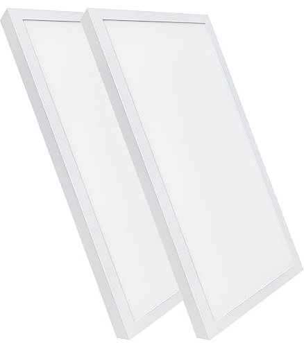 LED ATOMANT Confezione da 2 Pannello LED da Soffitto 60x30cm 36W, CCT (Selettore di Colore Bianco Caldo, Neutro e Freddo), 4000 Lumen, Driver incluso