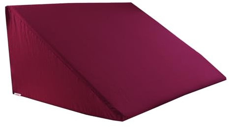 beties BasicSoft Keilkissenbezug ca. 62x49x30 cm 100% Baumwolle Jersey Keilkissenhülle Lesekissen Keilkissen-Bezug - rhododentron-rot