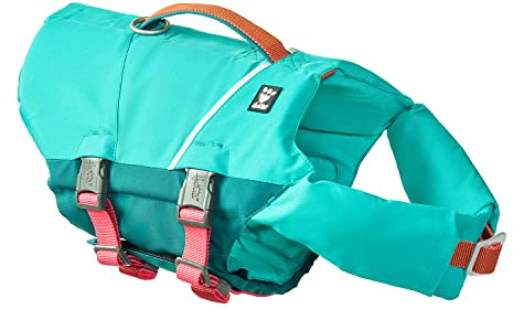Hurtta Life Savior ECO Hundeschwimmweste maximale Sicherheit im und am Wasser beim Schwimmen, SUP, Kayak & Bootsausflügen (Peacock, 5-10 kg)