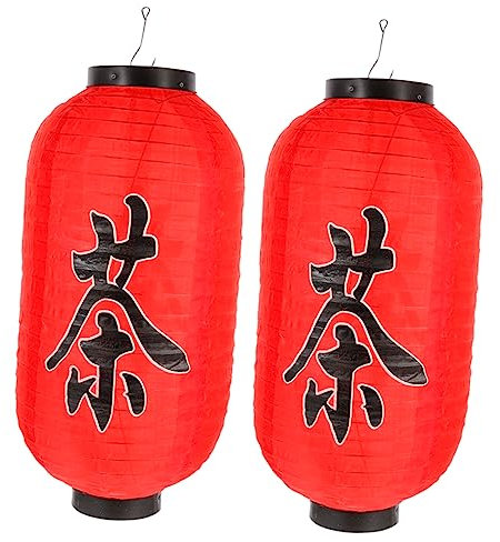 Garneck 2st Laterne Sushi-partygeschenke Festliche Hängelampe Traditionelle Hängelampe Sushi-partylampen Türdekoration Chinesische Dekorationen Außendekoration Kochen Stoff China