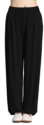 ZMIN Pantalones De Tai Chi para Mujer, para Hombre, De Talla Grande, Pantalones De Tai Chi, Pantalones para Correr, Pantalones Casuales Ajustados
