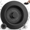 iFealClear Stainless Steel 3-in-1 Kitchen Drain Stopper & Strainer Set,Replacement for Food Waste Catcher, Odor-Proof & Leak-Proof, Fits Sink Holes 72-86 mm, Depth > 28 mm (Black)
