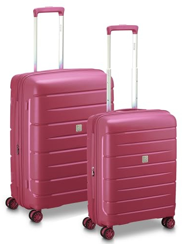 MODO BY RV RONCATO STARLIGHT 3.0 set valigie Medio e Cabina, espandibile e con sistema di chiusura TSA - Burgundy