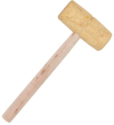 Hoement Martello Di Legno Piccolo Per Lavorazione Della Pelle E Falegnameria Strumento Manuale in Legno