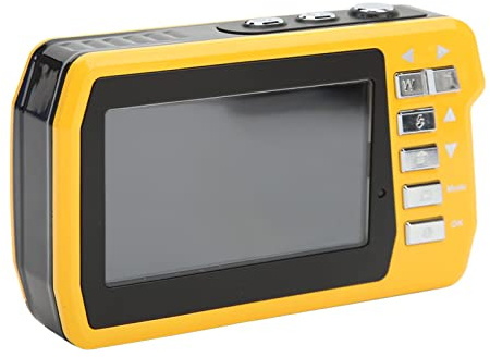 ZDETGU Videocamera con Zoom Digitale 18X, Fotocamera 4K da 48 MP con Scheda da 32 GB, Doppio Schermo, Fotocamera Subacquea con Messa a Fuoco Automatica per lo Snorkeling, 10 Piedi,