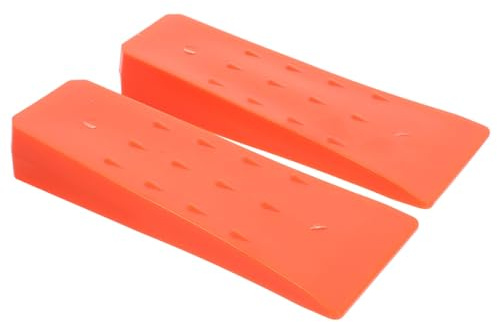 TOGEVAL 2pcs Outil de Coin de Bûcheronnage en Plastique Léger et Stable, Cales D'abattage Portables 20 Cm pour Tronçonneuse et Travail du Bois en Extérieur
