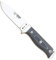 Cudeman 120-M-K MT-5 Messer KYDEX Scheide, 11 cm Böhler N-695 Stahlklinge, 11,5 cm schwarzer Micarta Griff für Jagd, Angeln, Survival und Bushcraft + Flaschenhalter