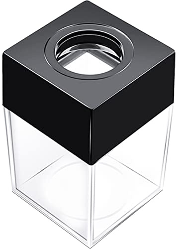 grwanpen® Extra Large Magnetic Paper Cilp Dispenser, 500 Clip Capacity ,Black,1 pack